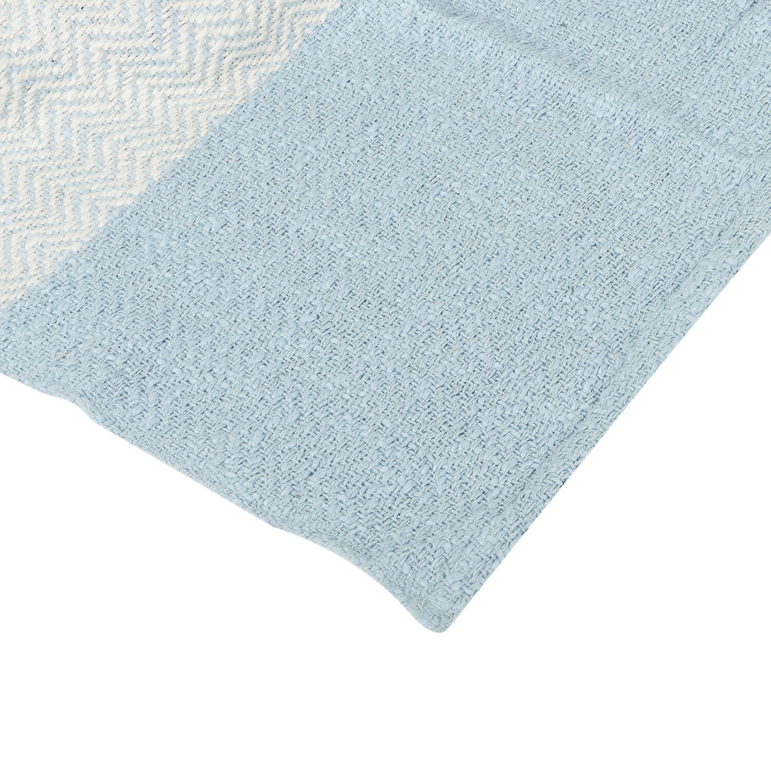 Tofino Herringbone Throw - Blue Image 2