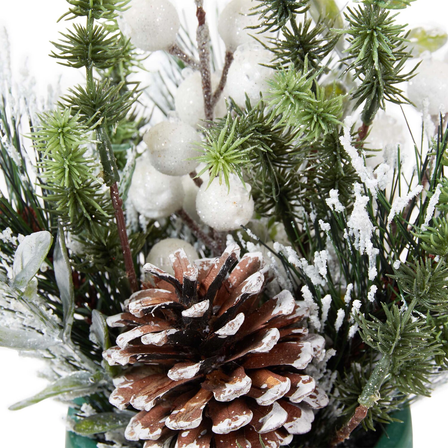 Christmas Potted Floristry Arrangement - Green or Orange Image 4