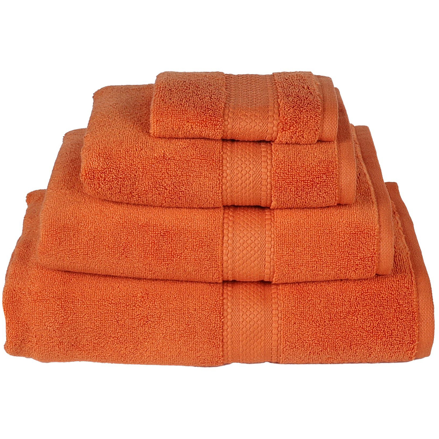Deluxe Hand Towel - Orange Image 2