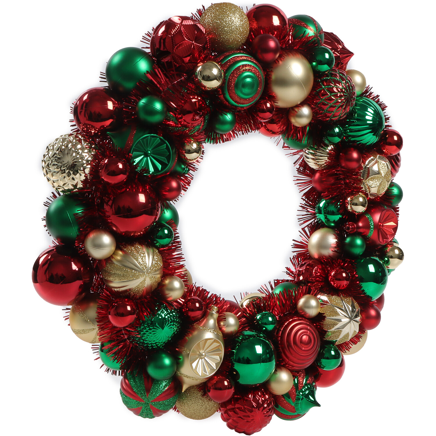 Sleigh Bells Ring Classic Bauble Wreath Multicolour Image 2