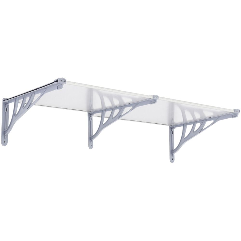 Living and Home Grey Front Door Canopy 90 x 190cm Image 2