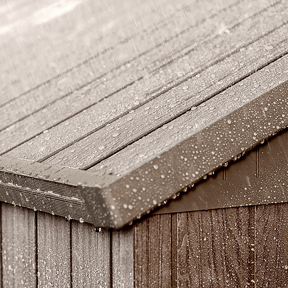 Keter Darwin 6 x 6ft Brown Outdoor Storage Shed Image 6