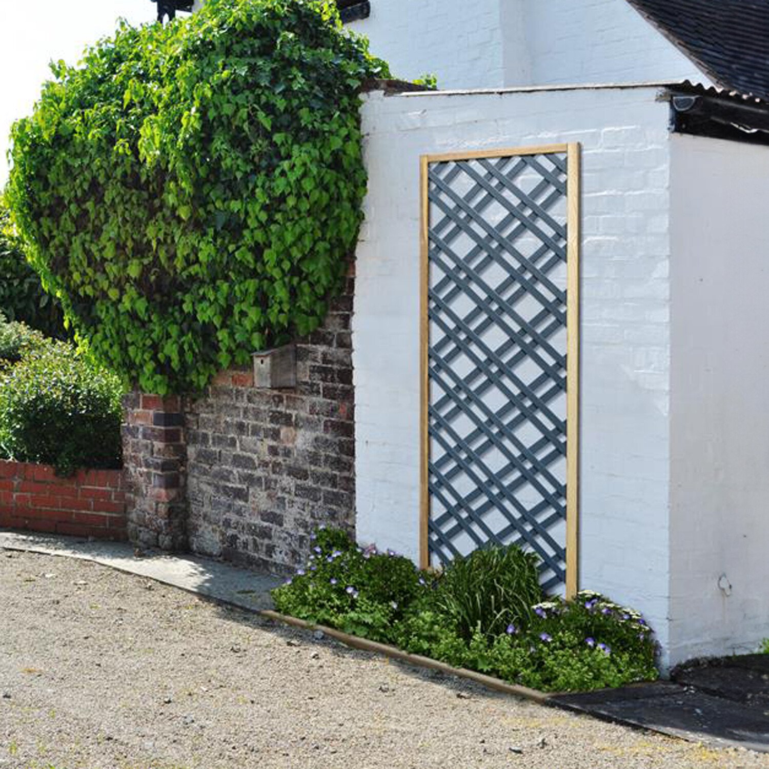 Grey Insert Lattice - Grey /  60cm Image