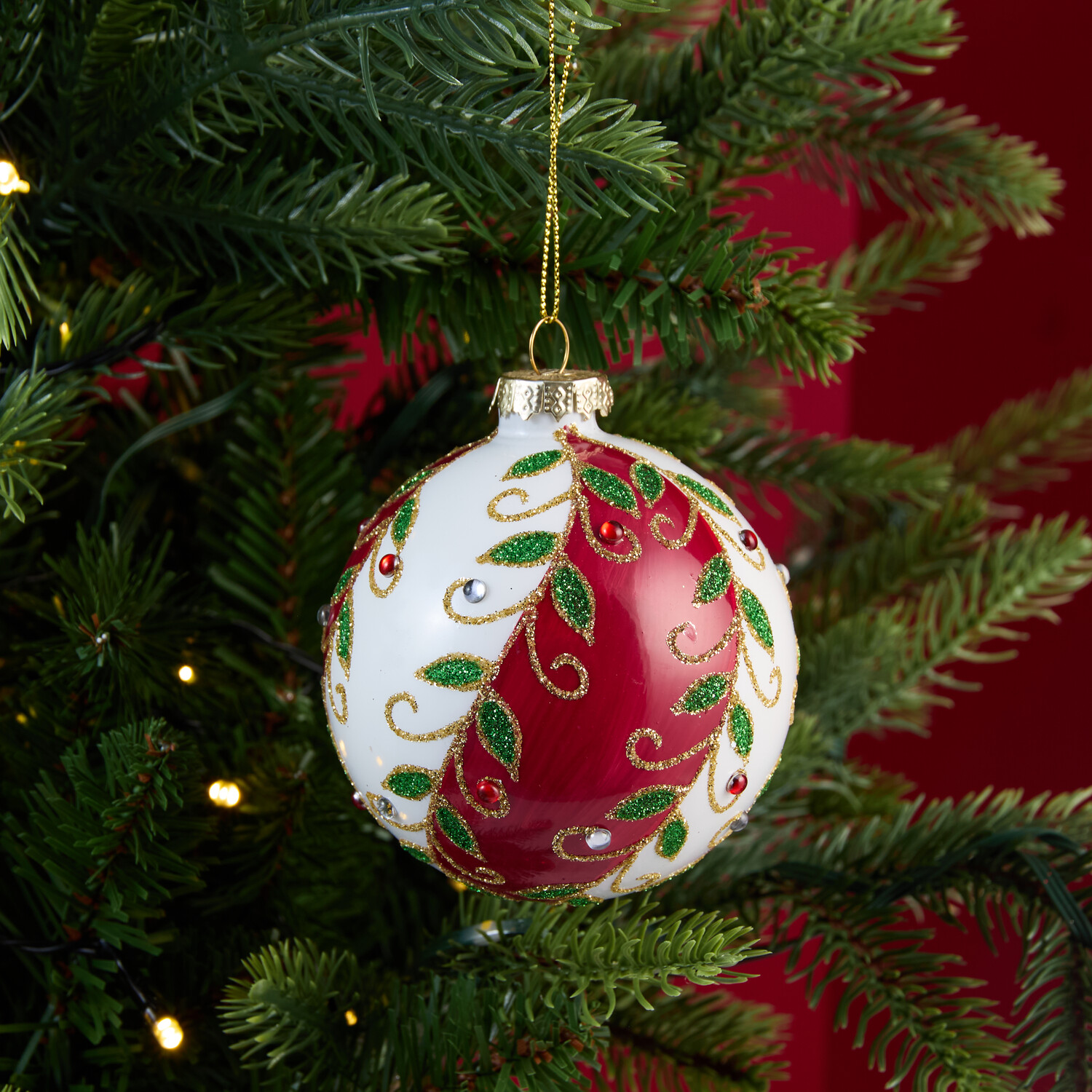 Festive Holly Bauble Image 3