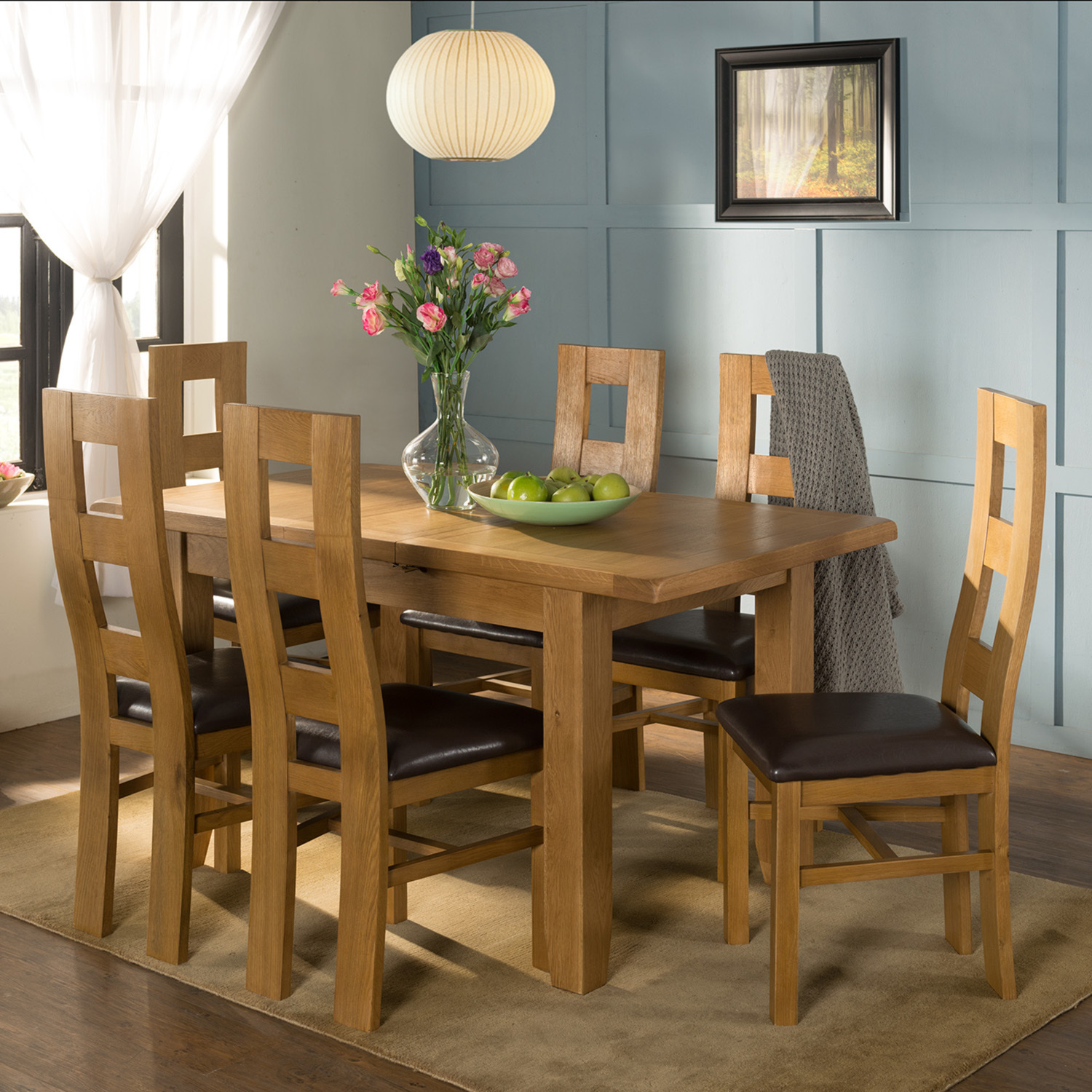 Jonas & James Kinsale 120 to 150cm Extending Dining Table Oak Image 9