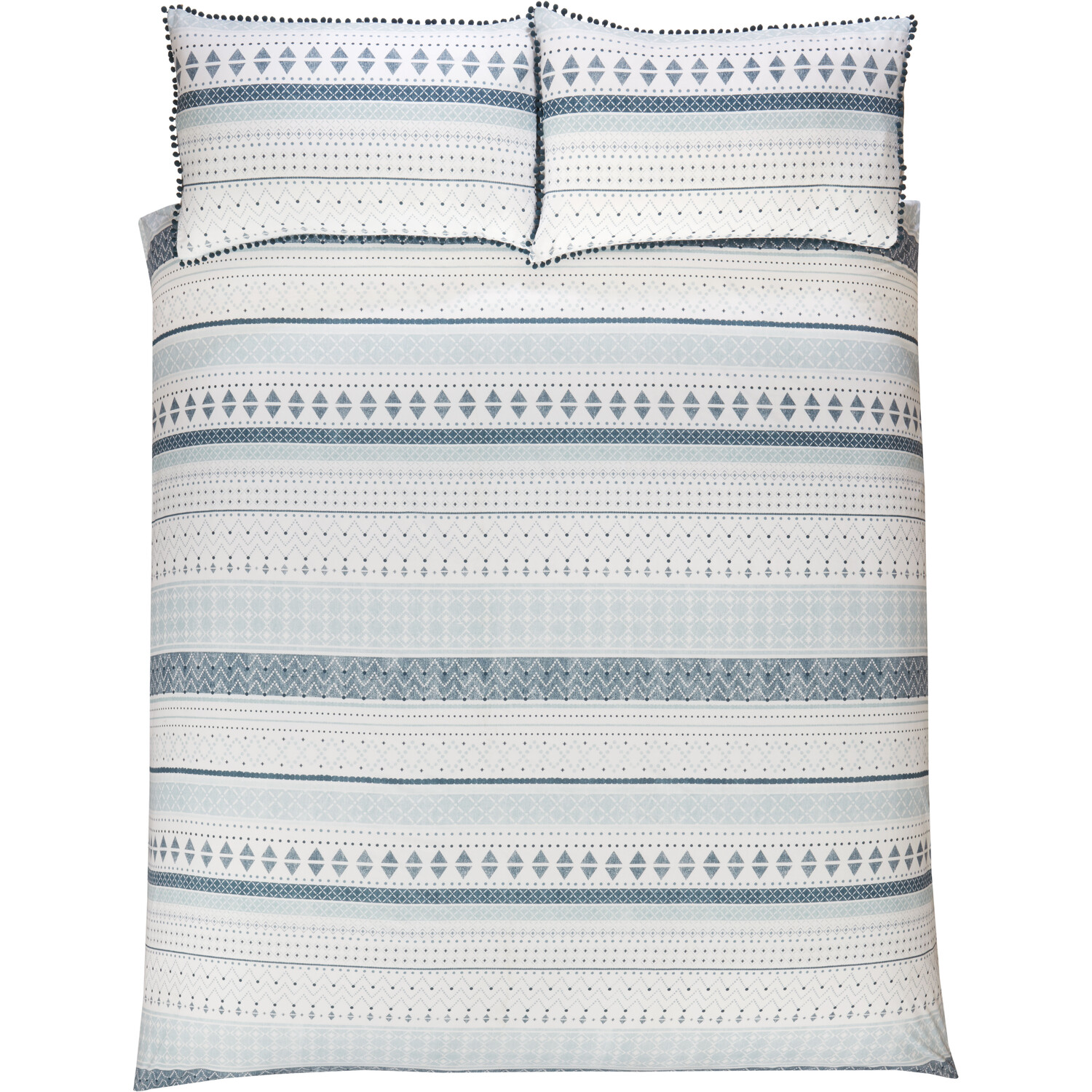Aztec Geo Stripe Duvet and Pillowcase Set - Double Image 2
