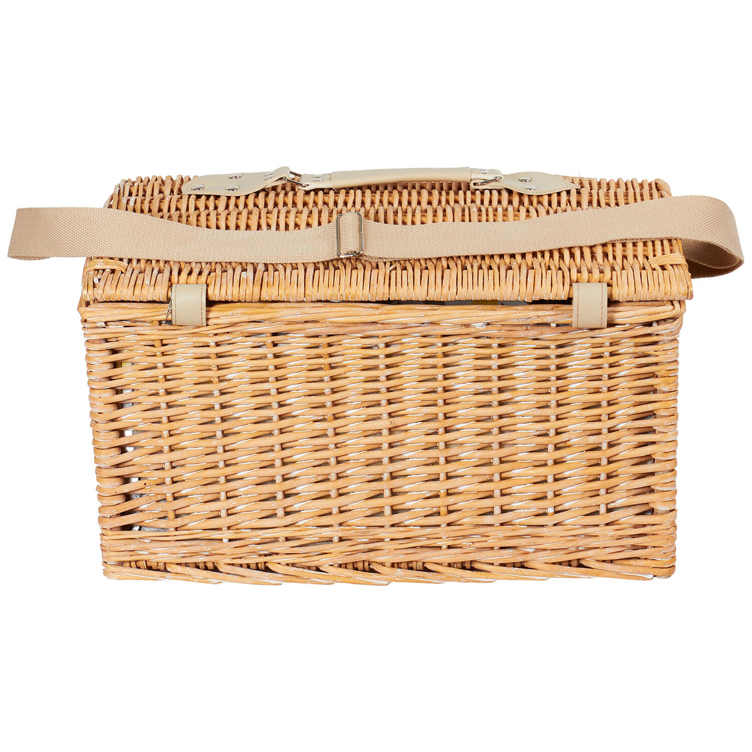22 Piece Picnic Basket Natural Image 6