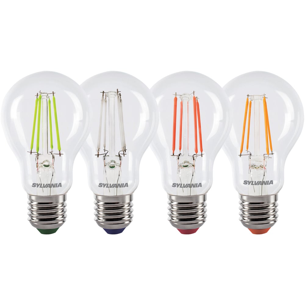 Sylvania Toledo 4 Pack Retro Chroma RBGO E27 4W Festoon String Lights LED Bulb Image 2
