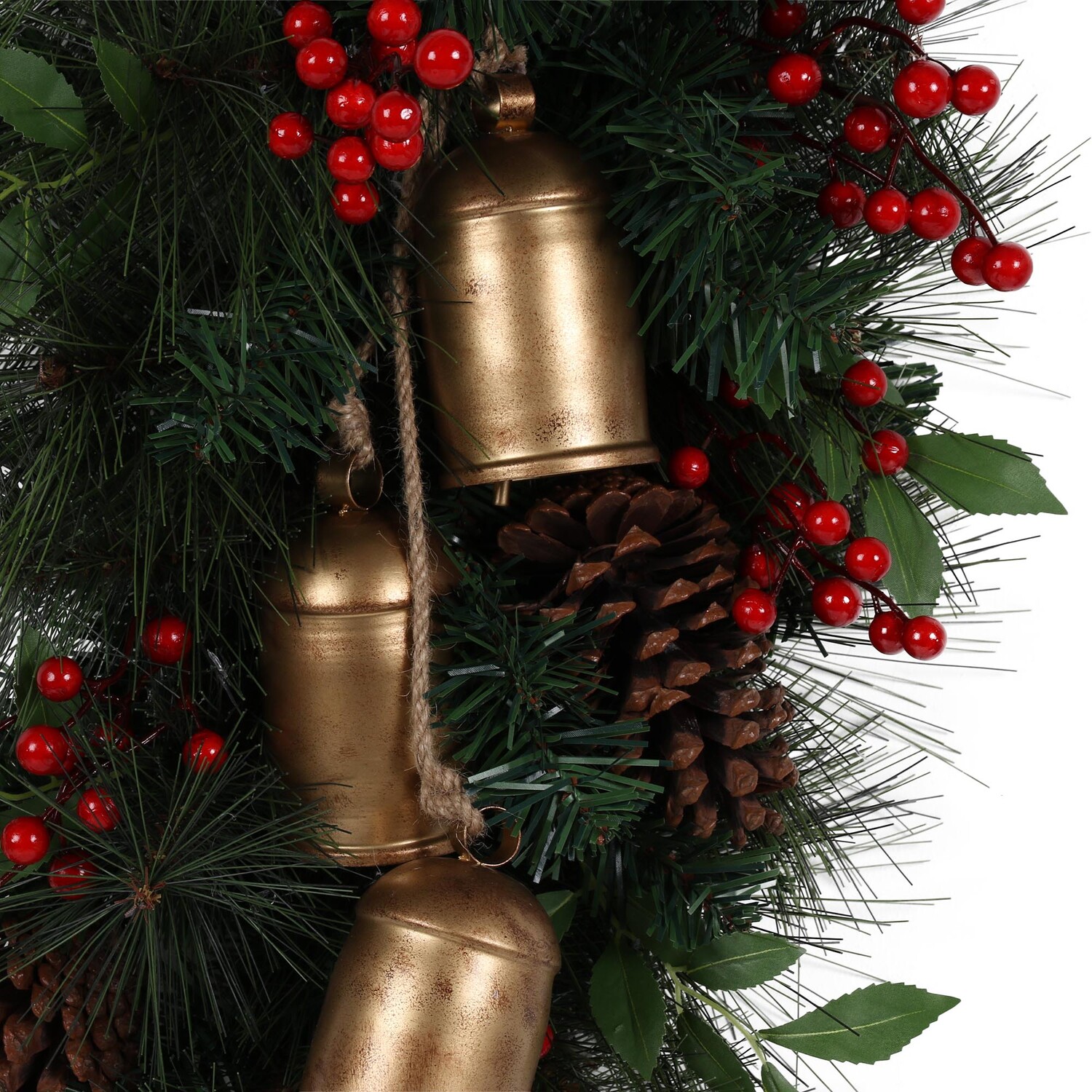 Velvet Bow Hanging Bell Swag Image 2