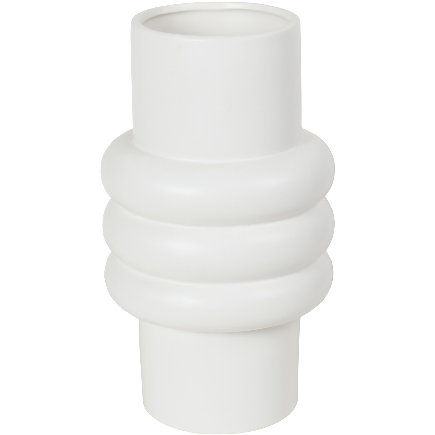 Cleo Abstract Vase - White Image 2