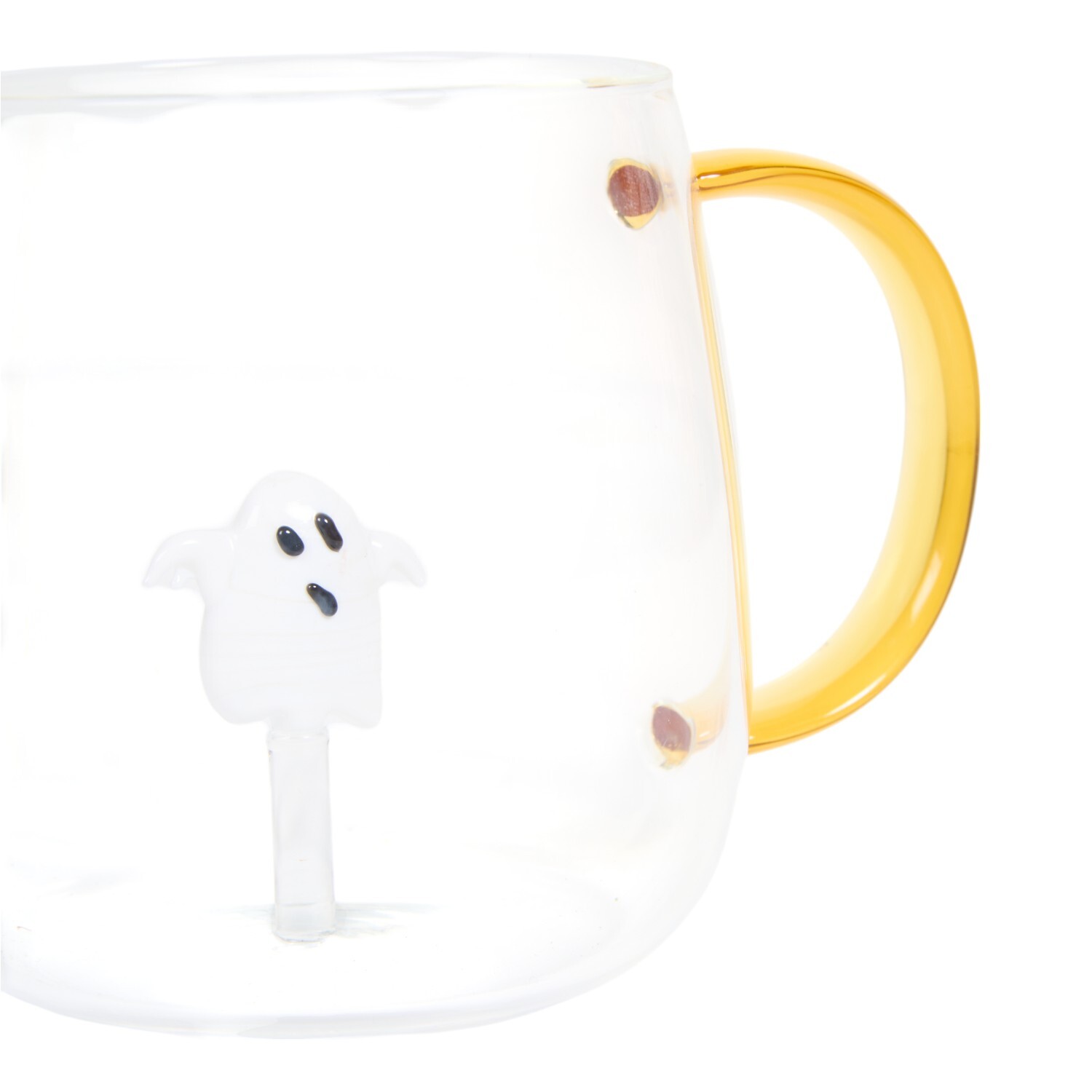 Pumpkin or Ghost 3D Inner Glass Mug Image 5