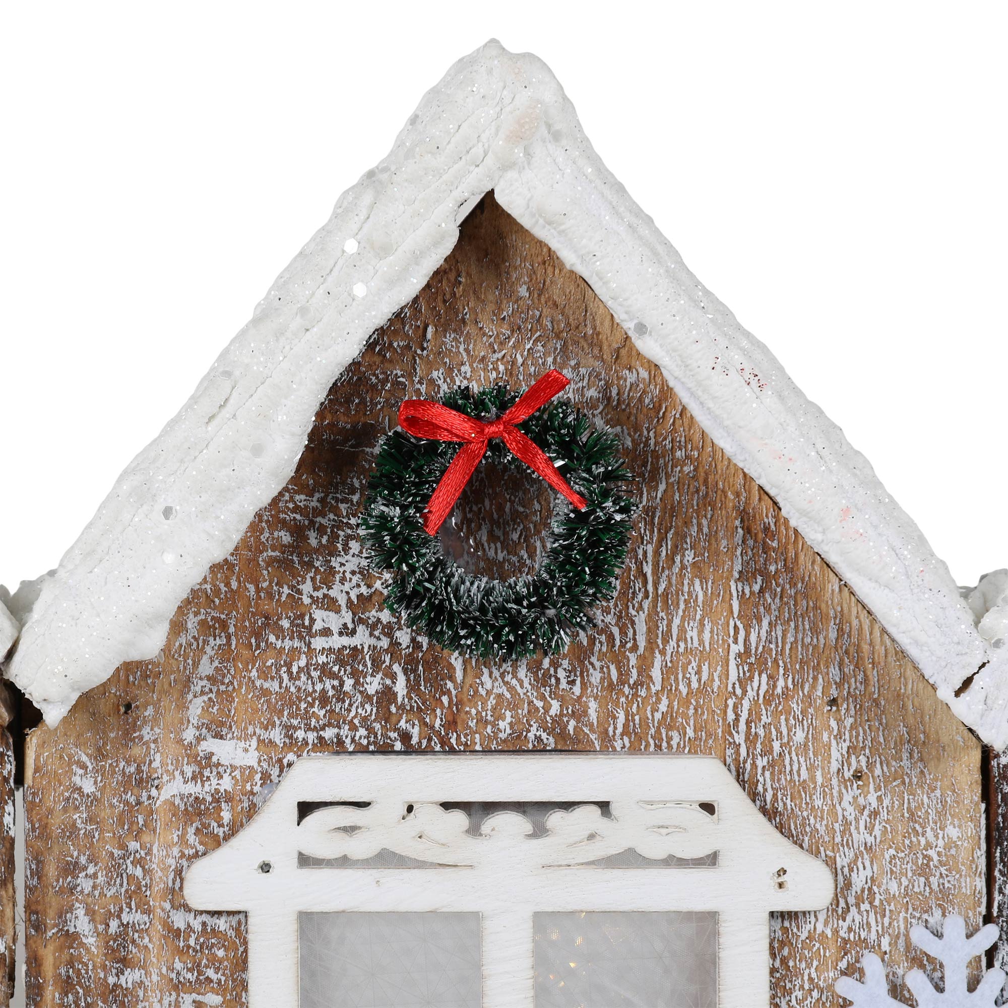 LED Wooden Folding House Decoration - Natural Image 4