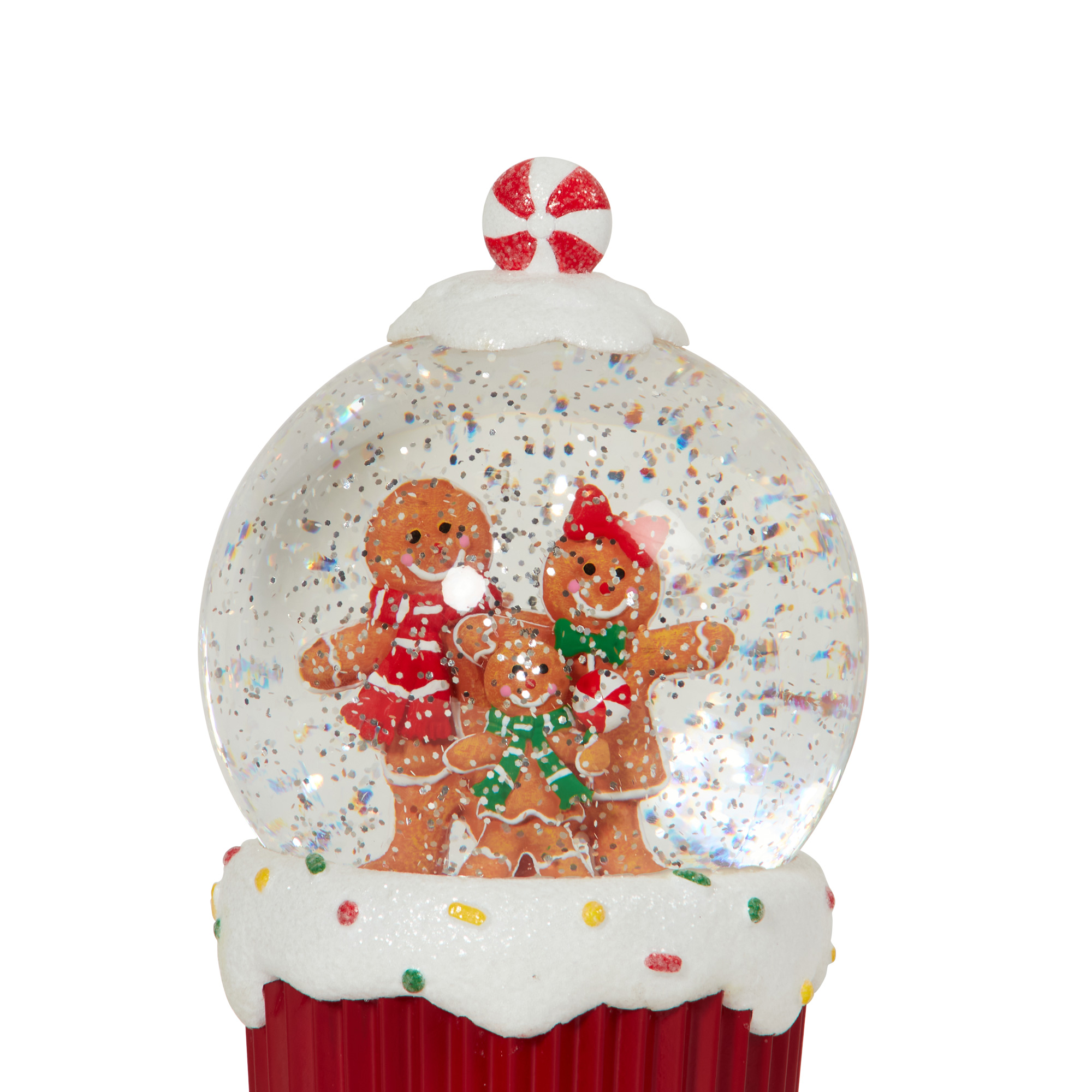 Gingerbread LED Glitter Spinner Image 5