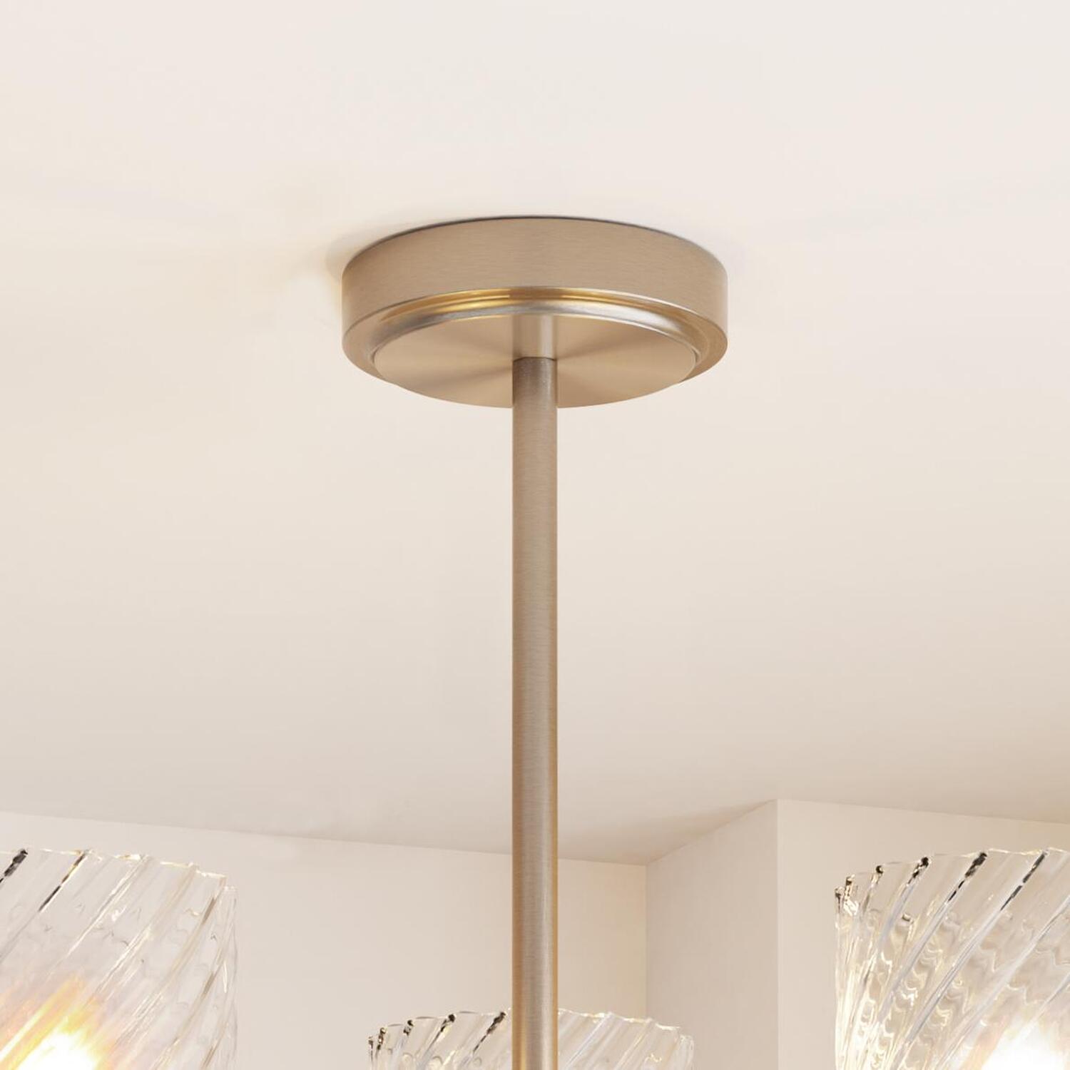 Maven 3 Arm Flush Ceiling Fitting Brushed Nickel Image 5