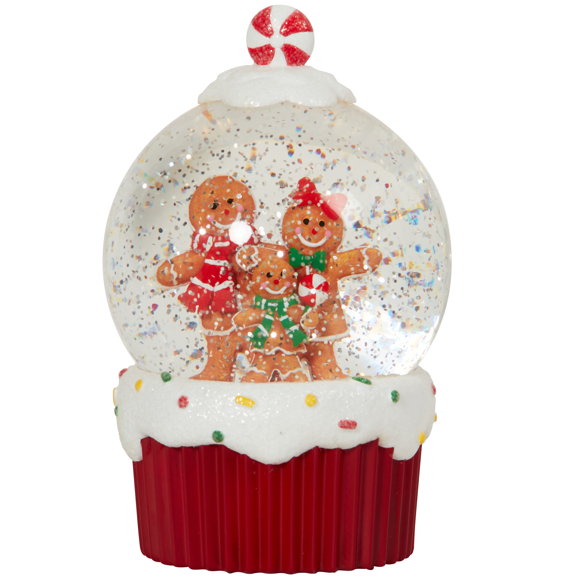 Gingerbread LED Glitter Spinner Image 3