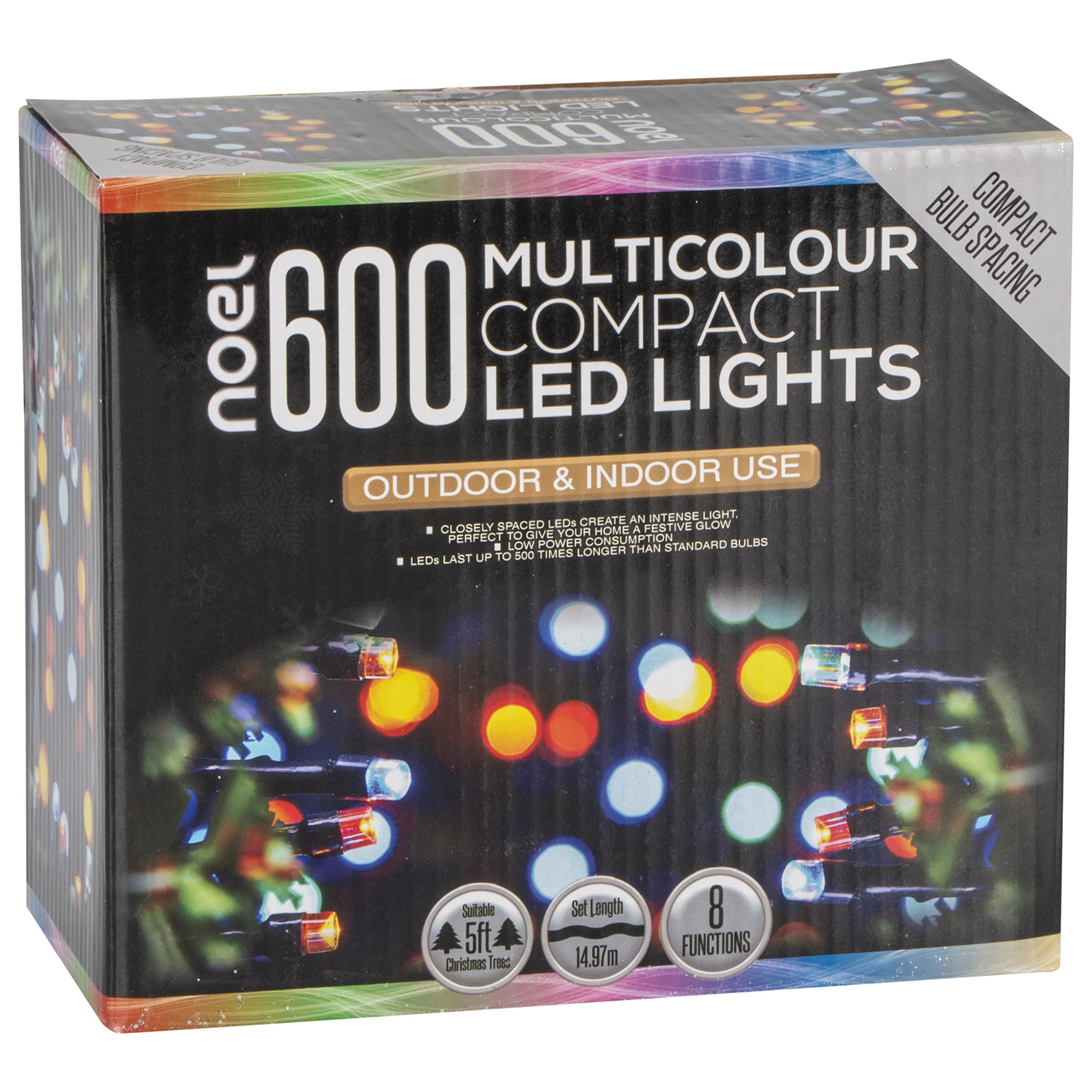 noel 600 Compact LED Lightchain - Multicolour Image 2