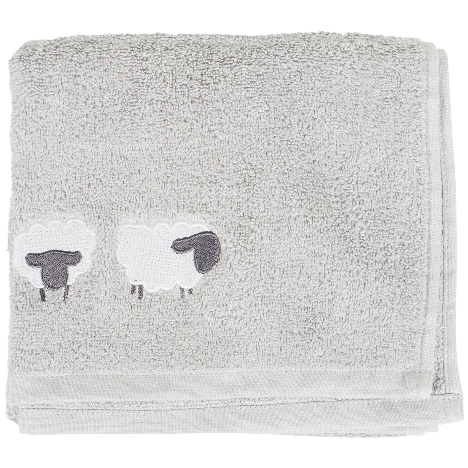 Snuggle Sheep Towel Grey Image 1