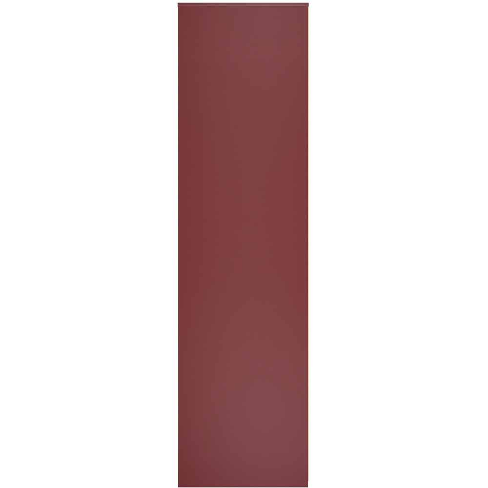 Crowndale Hong Kong 5 Shelf Matt Red and Black Tall Open Wardrobe Ready Assembled Image 4
