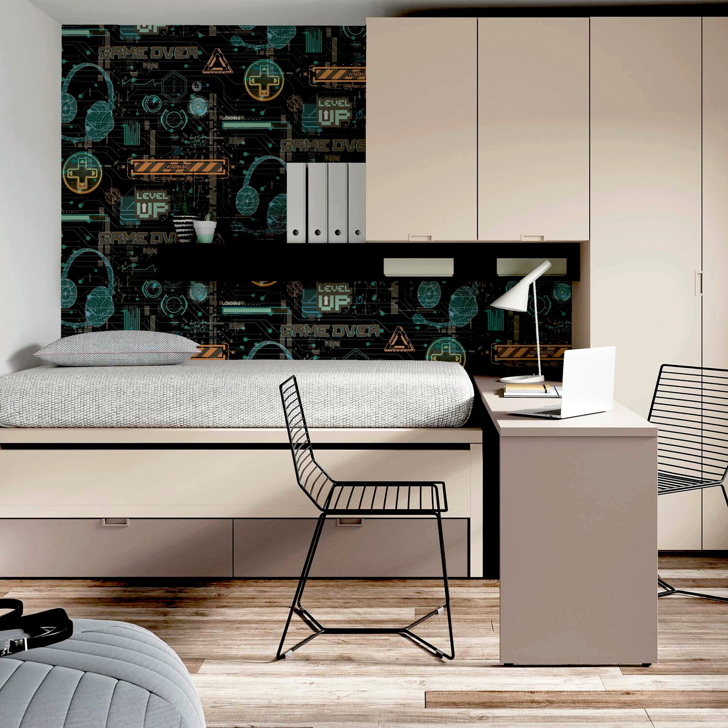 Gamer Multi Wallpaper - Black Image 4