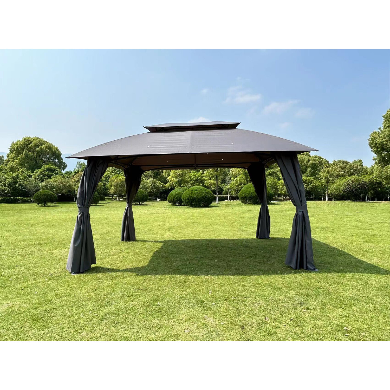 New Hampshire Grey Gazebo Canopy - Grey / 3m Image 3