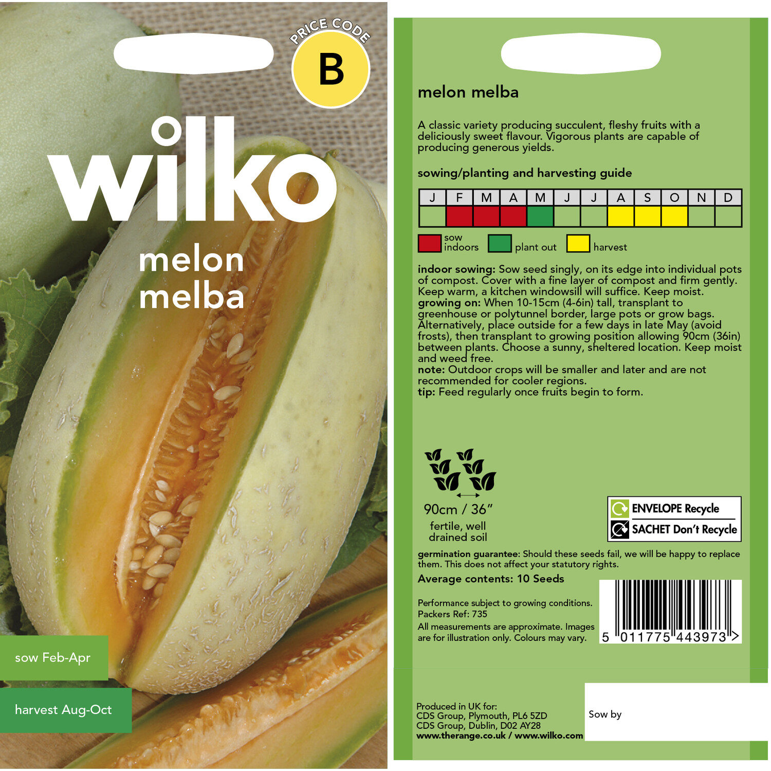 Wilko Melon Melba Seeds Image 3