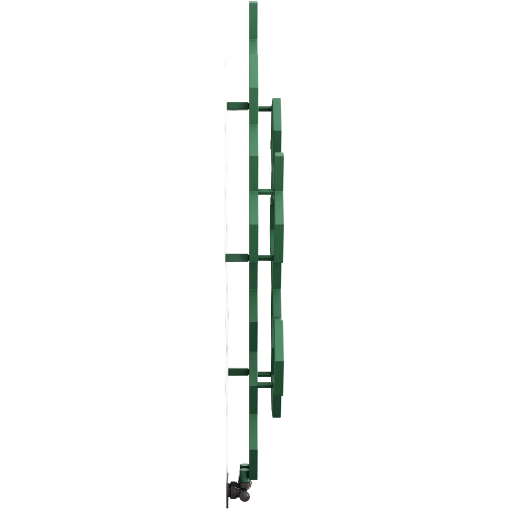 Terma Hex 1180 BTU Matt Green Radiator 1220 x 486mm Image 4