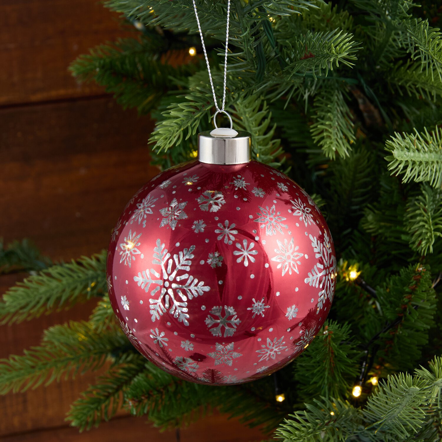 Shiny Snowflake Bauble Image 5