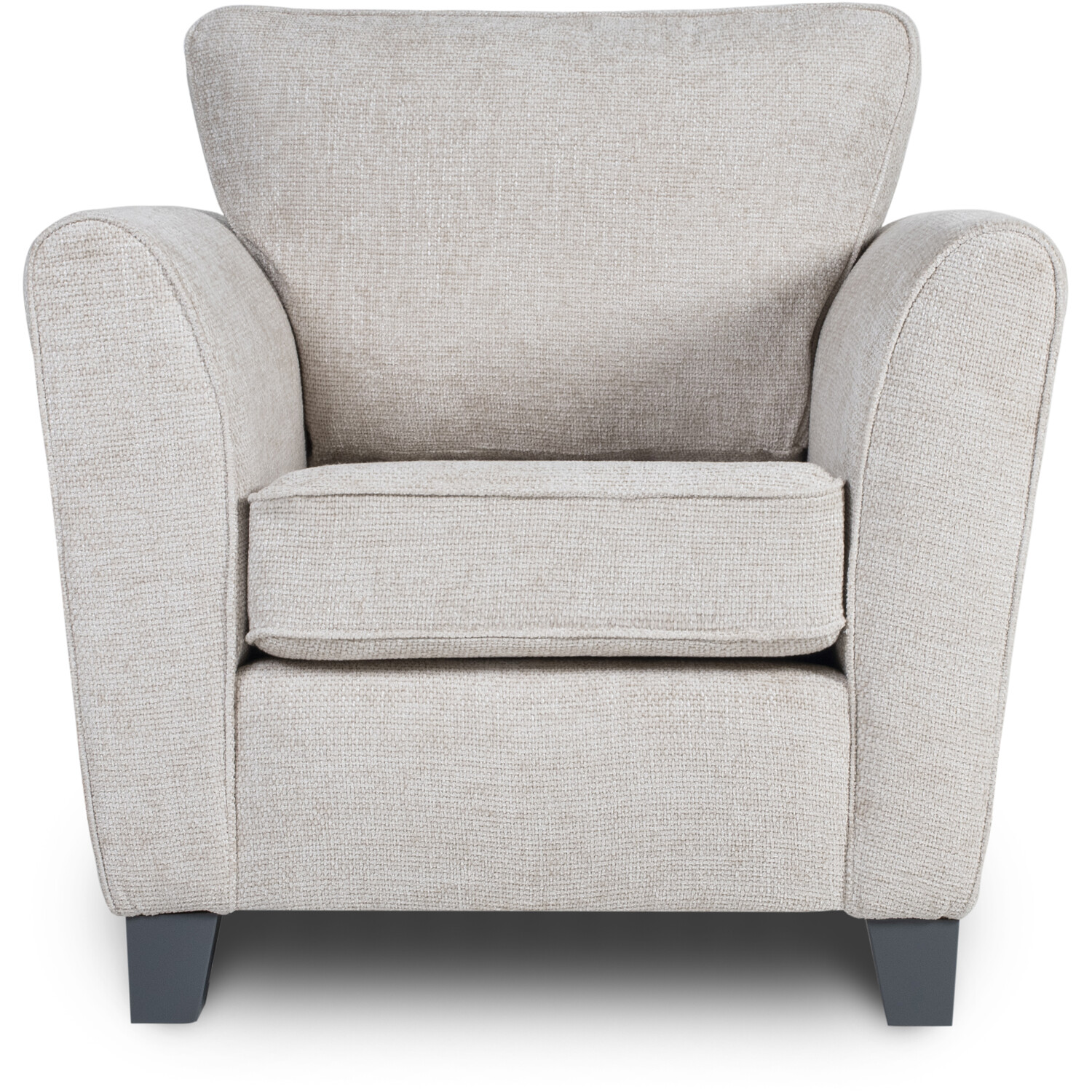 Harriet Cream Fabric Armchair Image 2