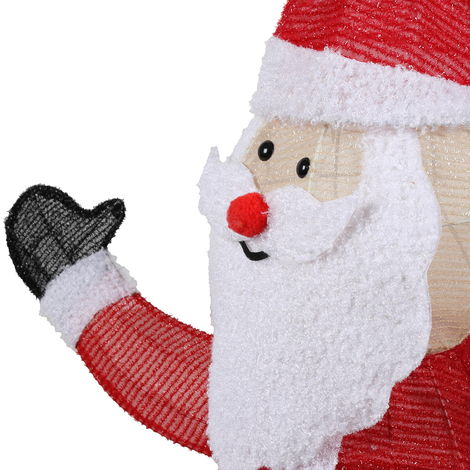 70 LED Standing Santa - Red & White Image 3