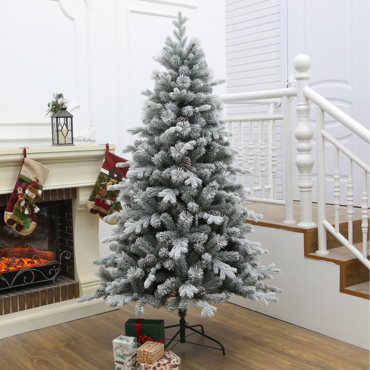 Frosted Aspen Fir Tree White Image 2