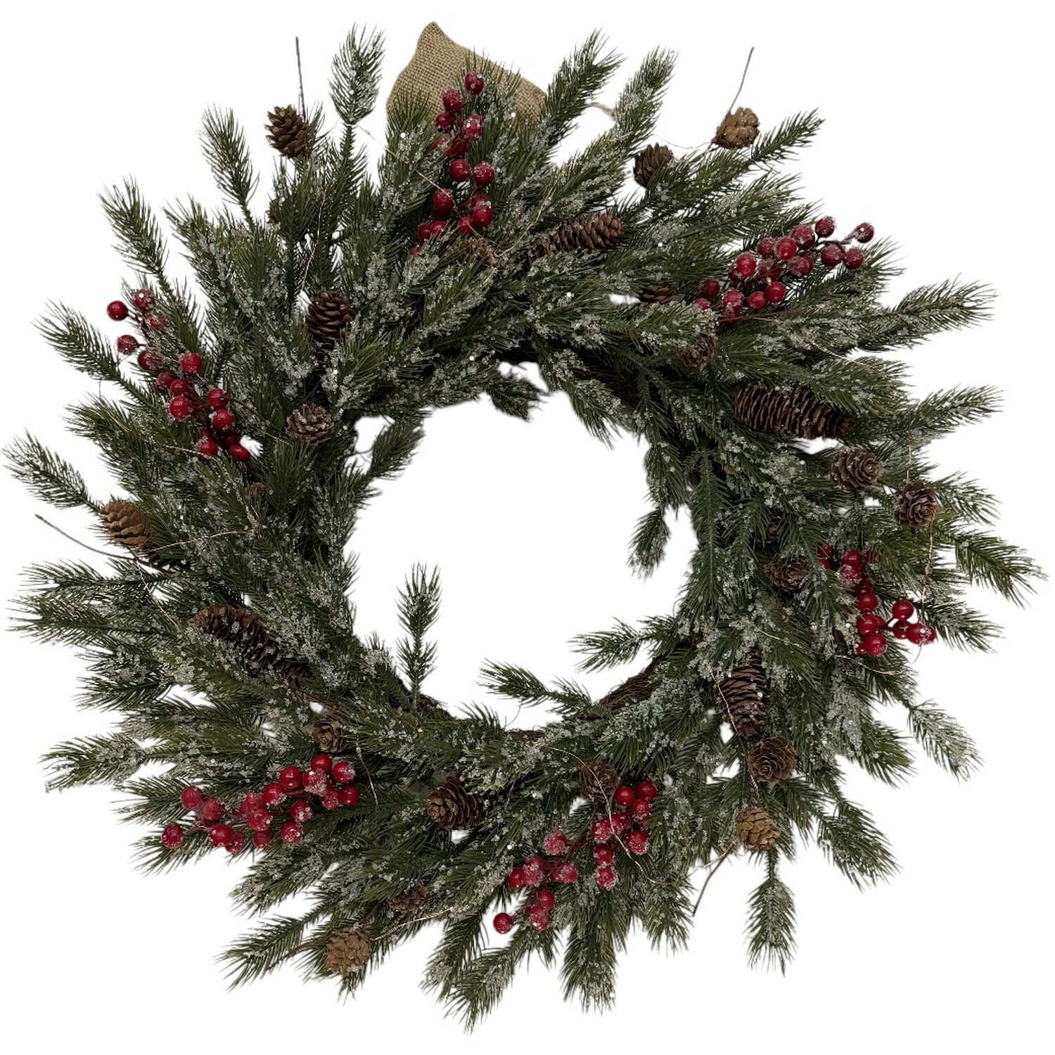 Red Berry Iced Wreath Image 4