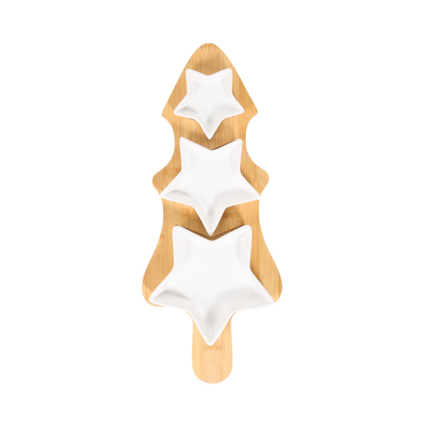 Christmas Tree Snack Tray Natural Image 2