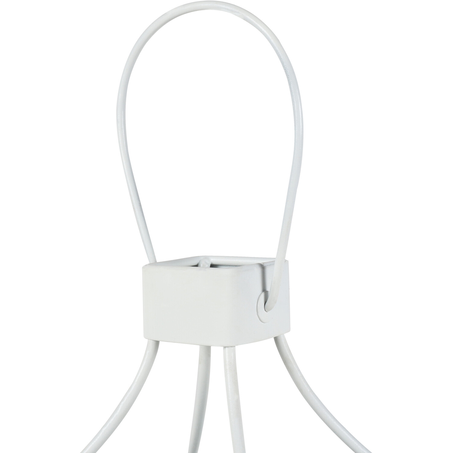 White Bauble Floristry Candle Holder Image 4