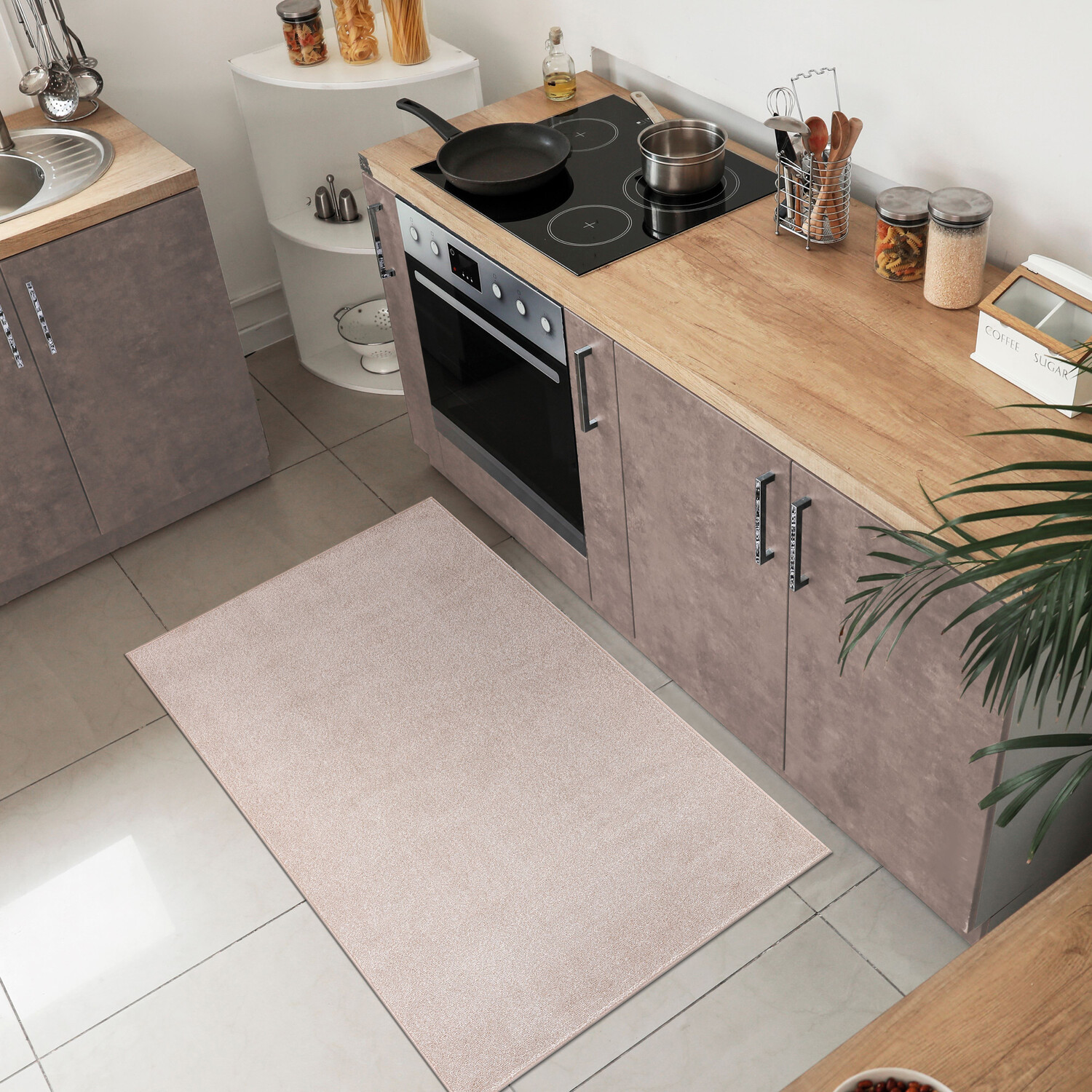 Seattle Washable Rug - Almond / 60cm Image 2