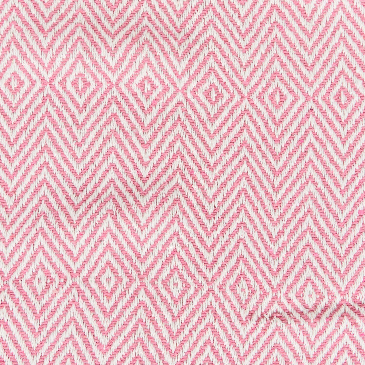 Geo Woven Throw - Pink Image 4