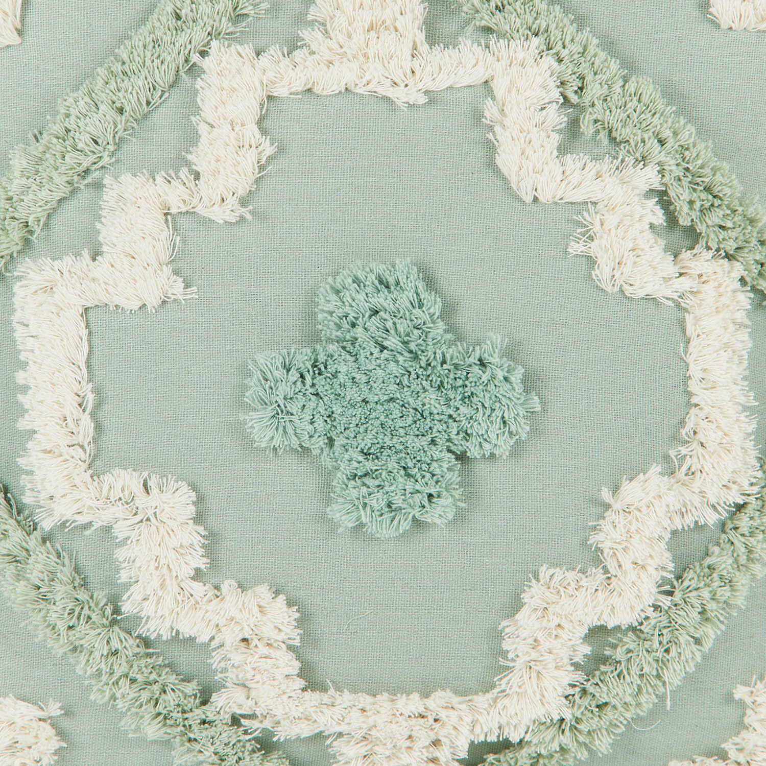 Samara Tufted Geo Cushion - Sage Image 3