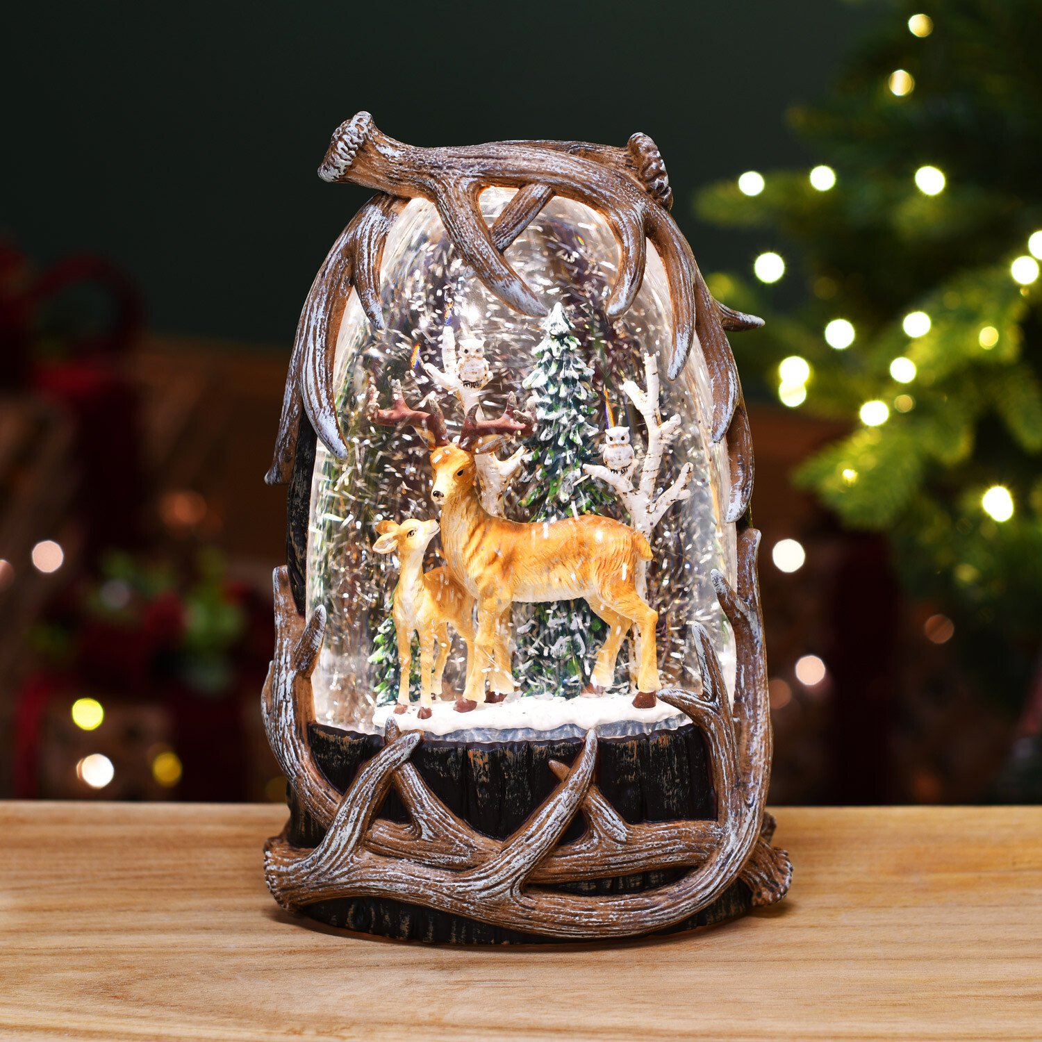 Ornate Deer Glitter SpinnerMulticolour Image 2