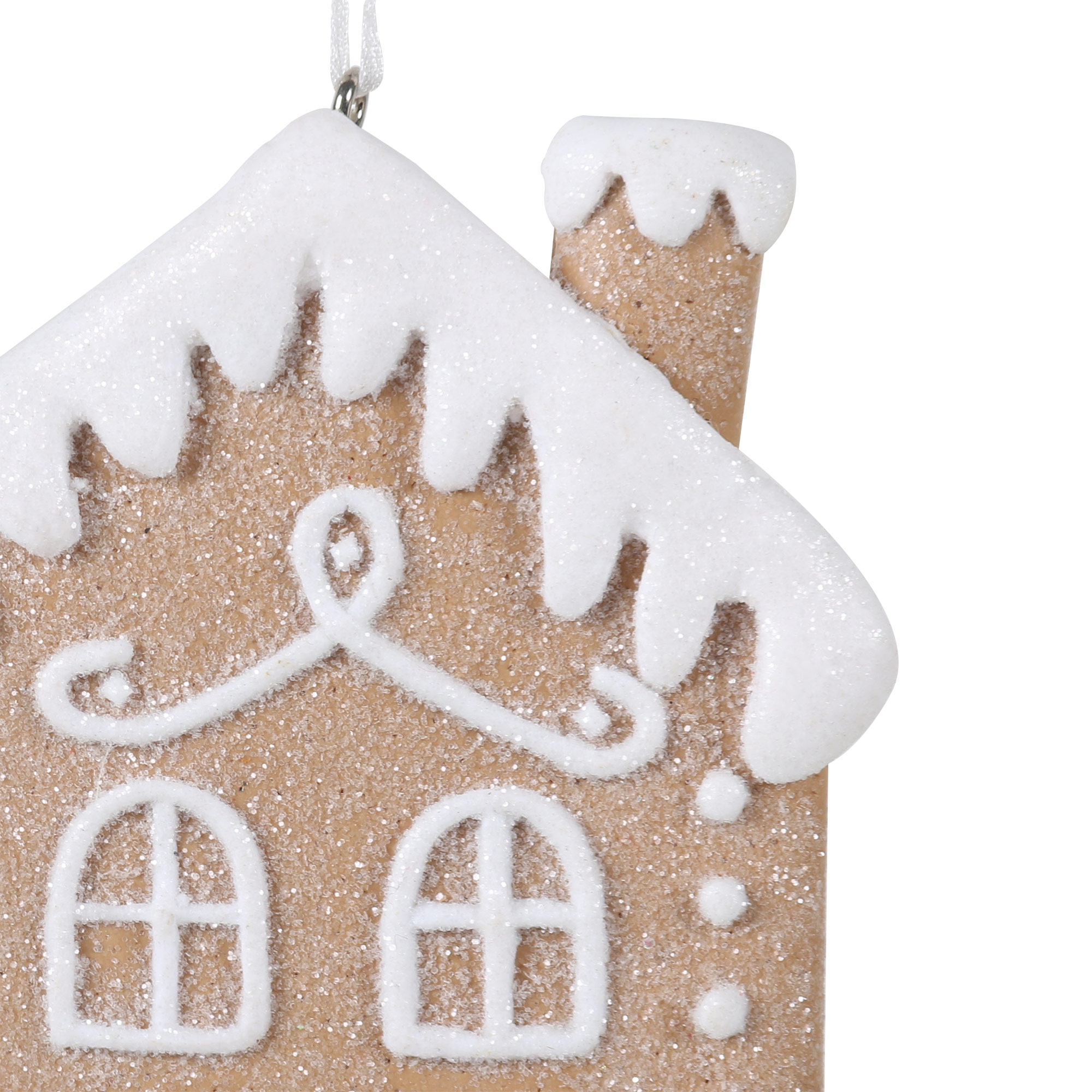 Frosted Gingerbread Hanging Decoration Image 3