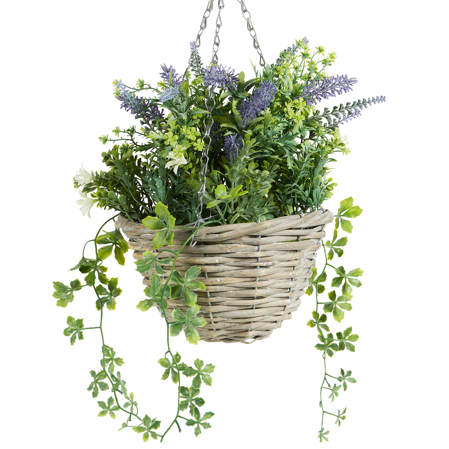 Lavender Hanging Basket - Purple and Green Image 4