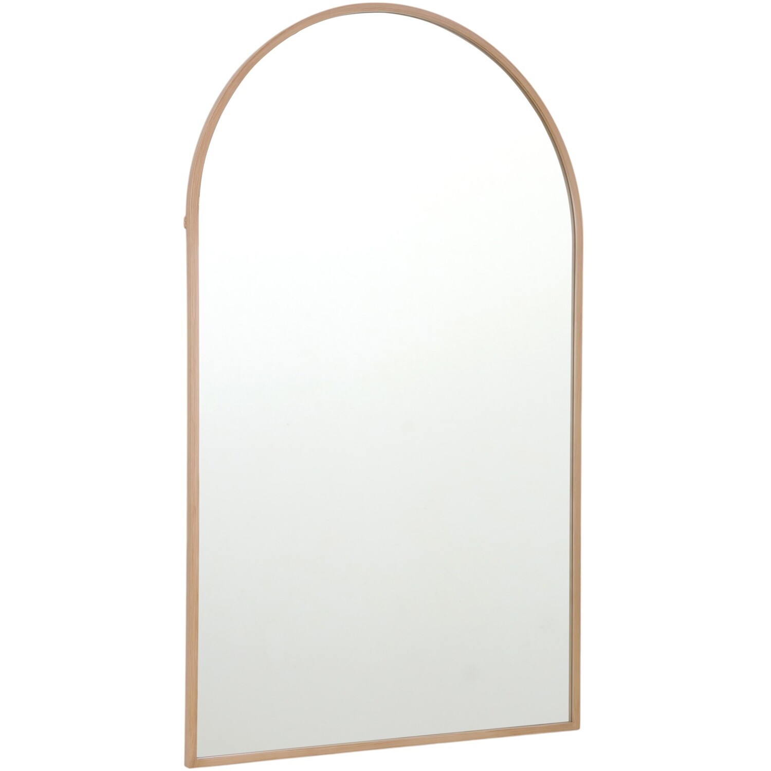 Wide Metal Arch Mirror  Oak Image 4
