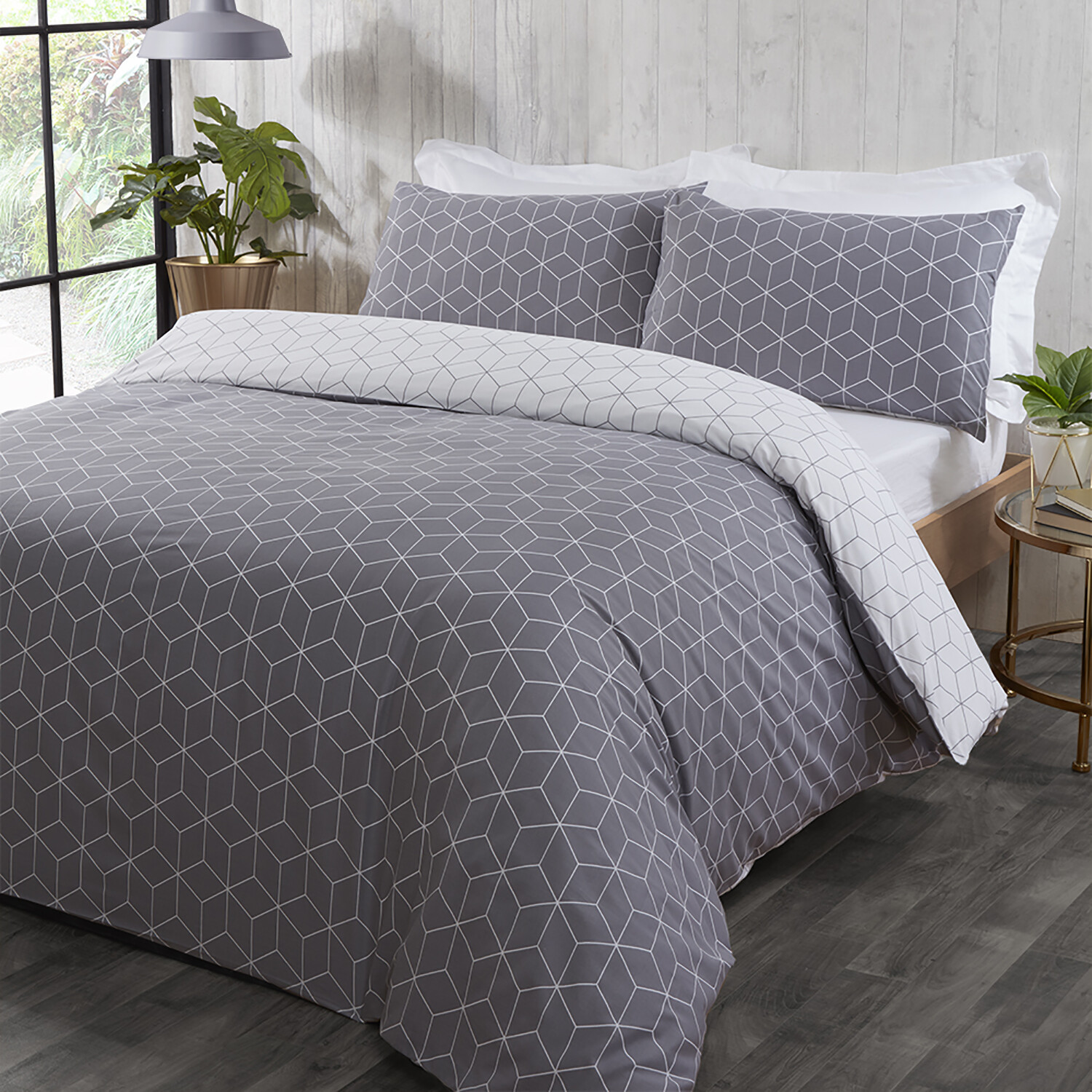 My Home Apollo Single Duvet Set Image 2