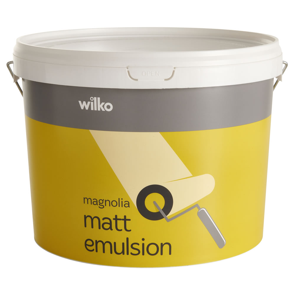 Wilko Walls & Ceilings Magnolia Matt Emulsion Paint 10L Image 2