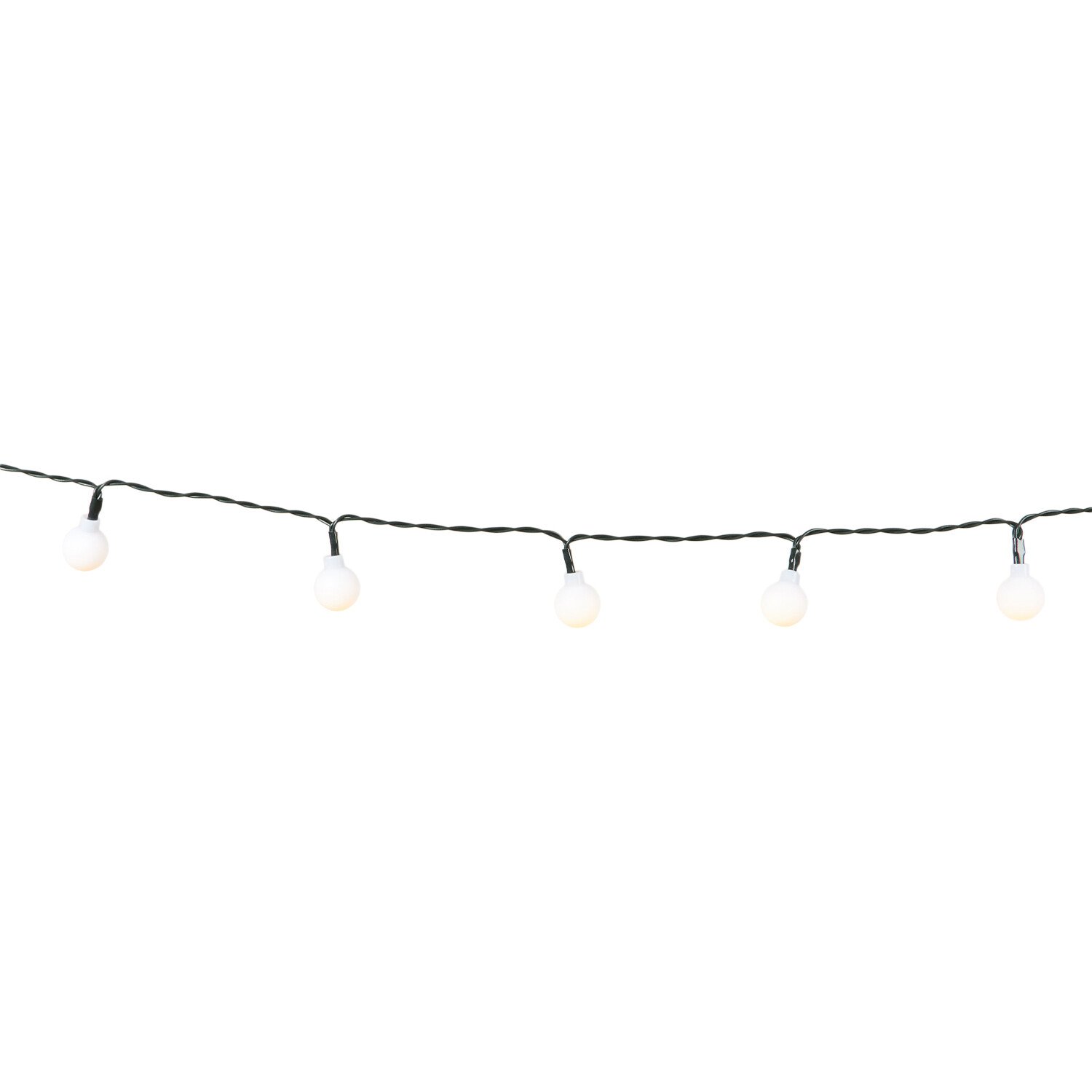 150 LED Bubble Bulb String Light - White / White Image 2