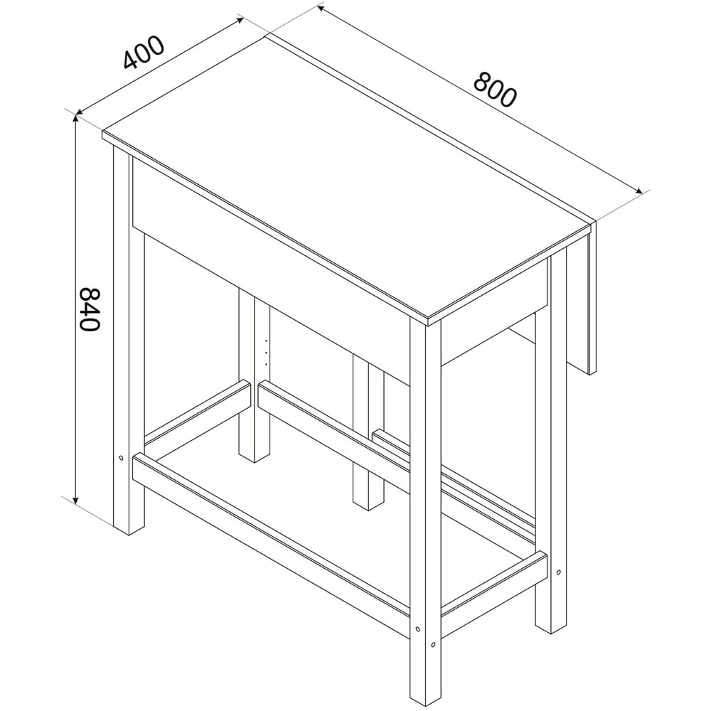 Corona 2 Seater Drop Leaf Breakfast Table Set Antique Wax Image 9