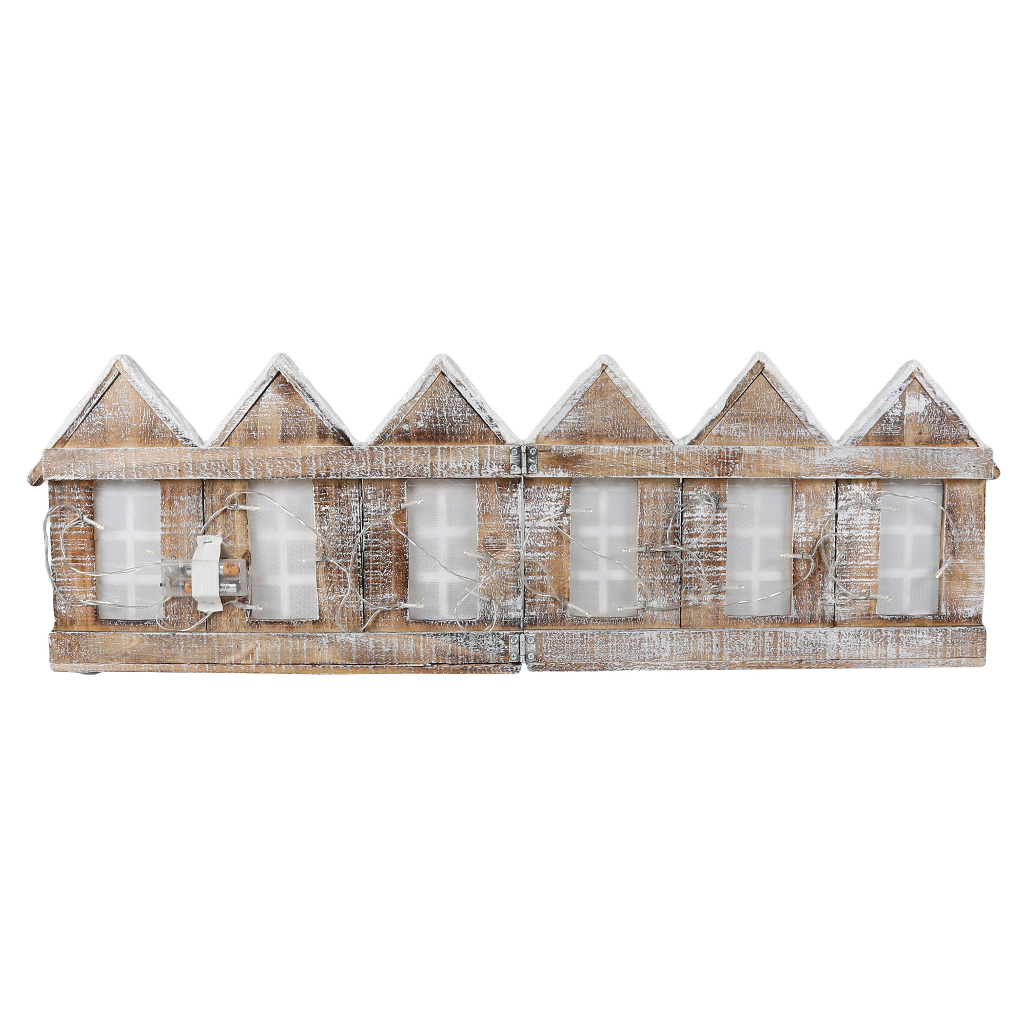 LED Wooden Folding House Decoration - Natural Image 2