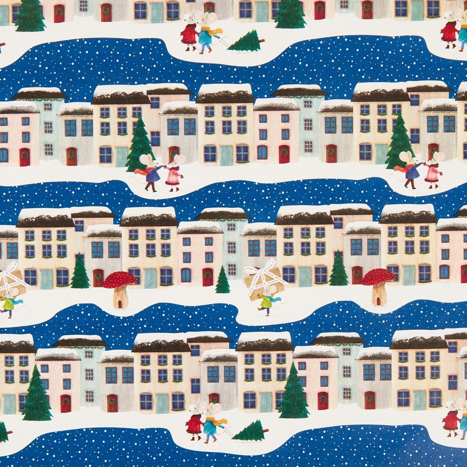 Festive Scene Gift Wrap 4m Image 6