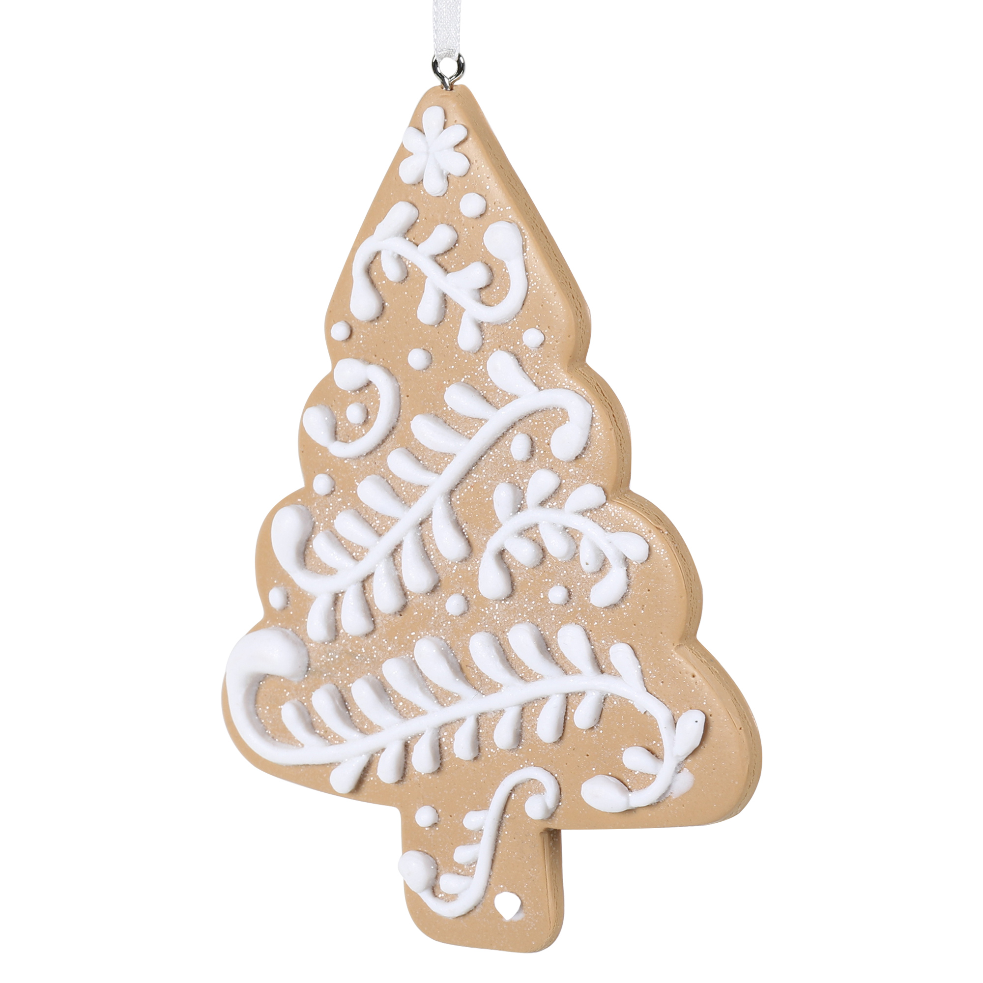 Frosted Gingerbread Hanging Decoration Image 4