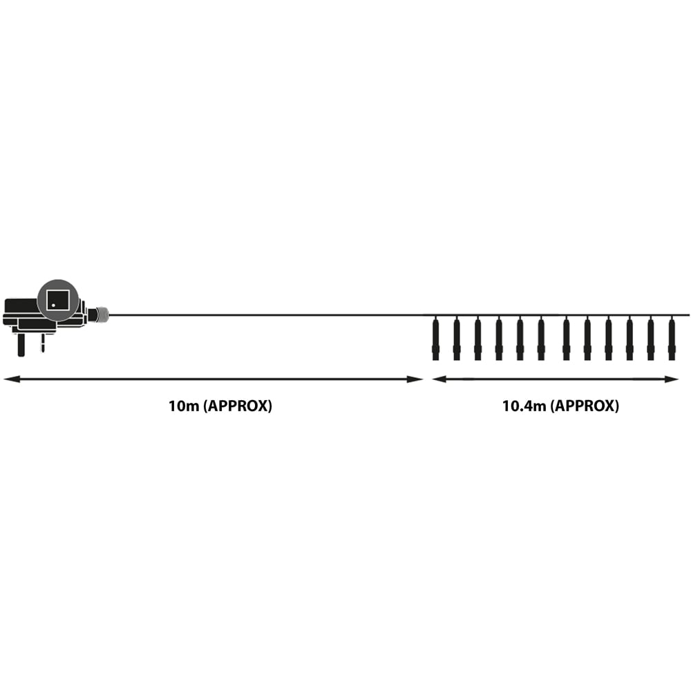 The Christmas Workshop 720 Warm White LED Cluster String Light Image 7
