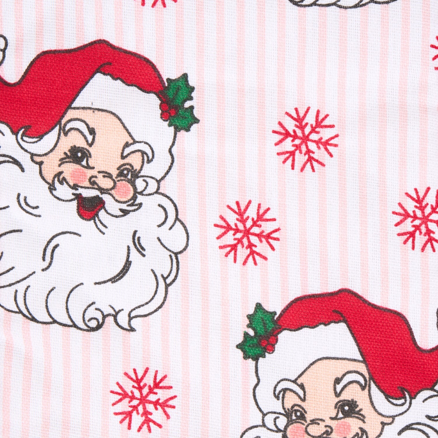 Santa Print Double Oven Glove Red Image 5