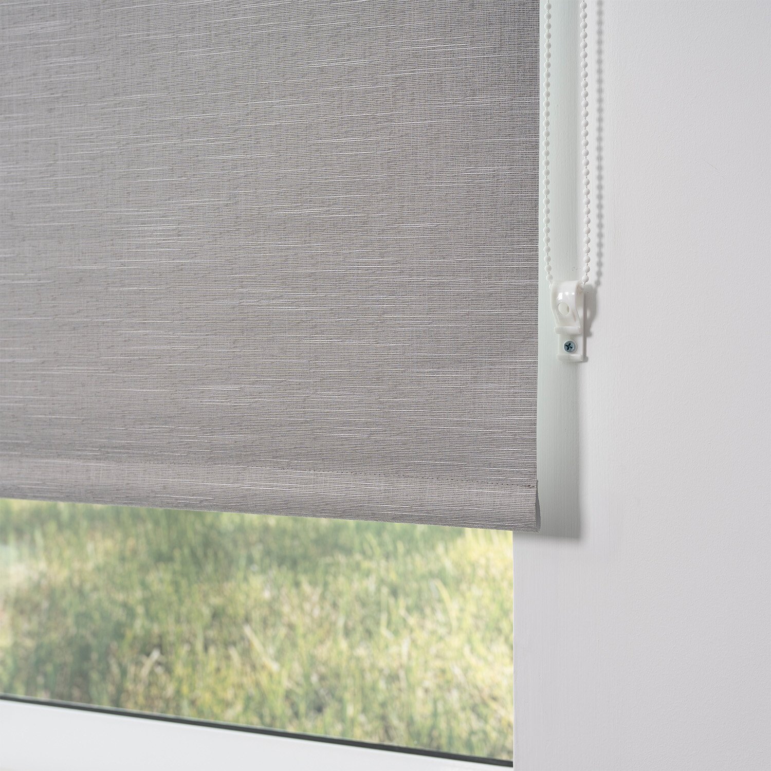 Blackout Textured Blind - Sutton Grey / 90cm Image 5